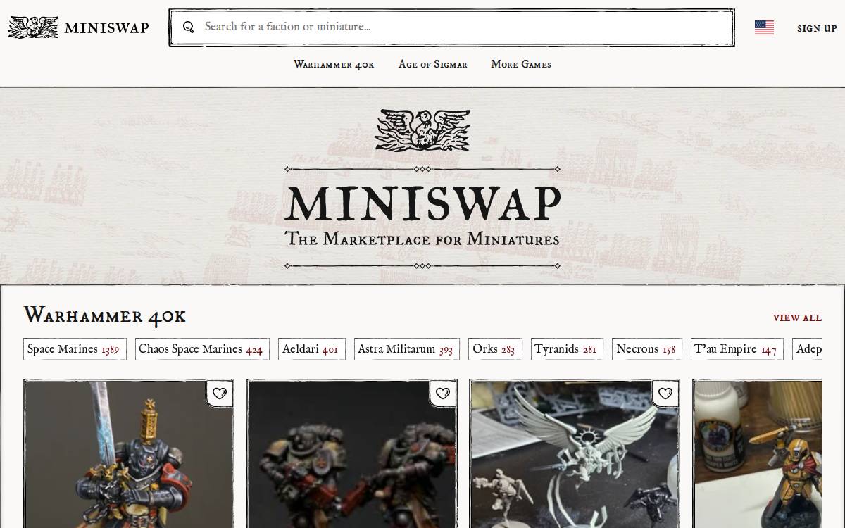 Miniswap website preview
