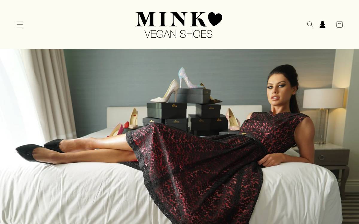 Mink Shoes website preview