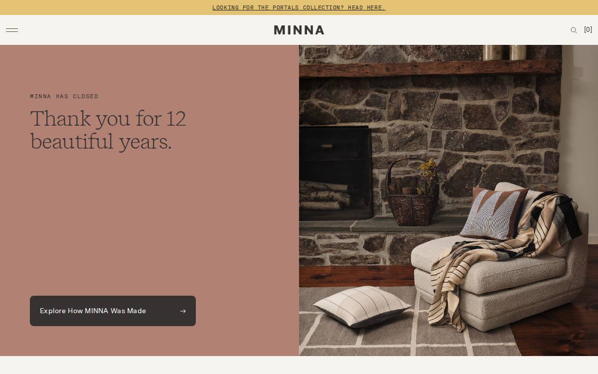 MINNA website preview