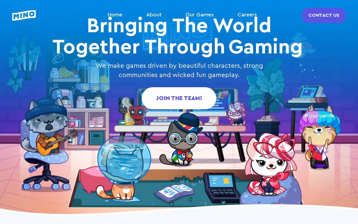 Mino Games website preview