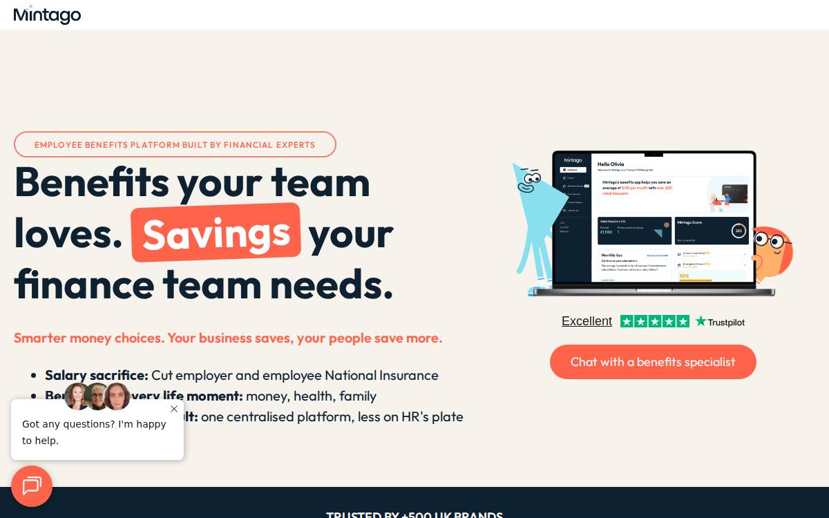 Mintago website preview