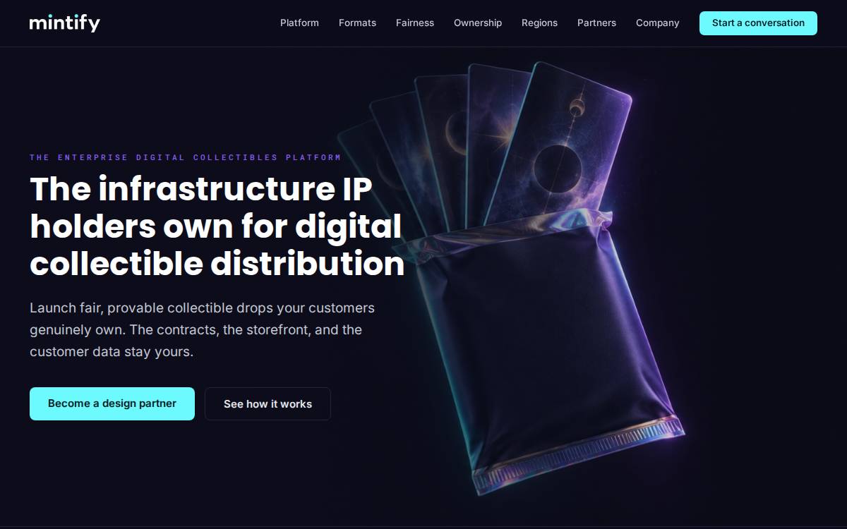 Mintify Digital Inc. website preview