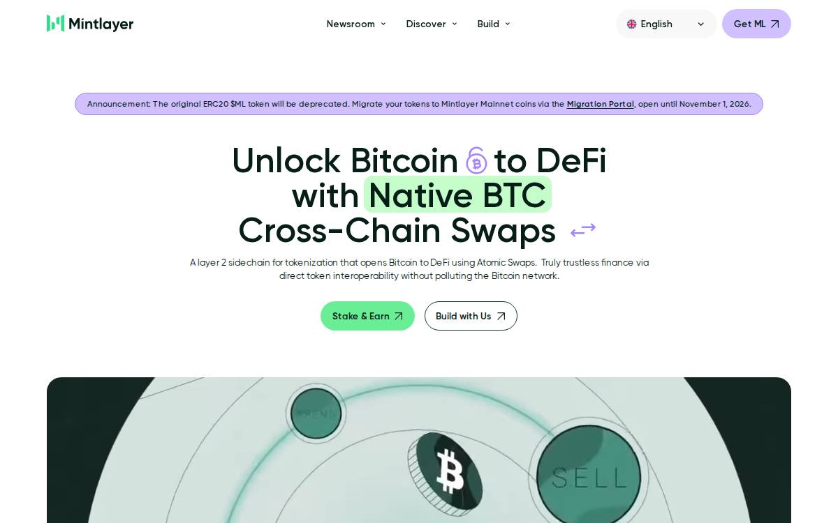 Mintlayer website preview