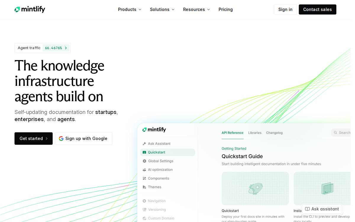 Mintlify website preview