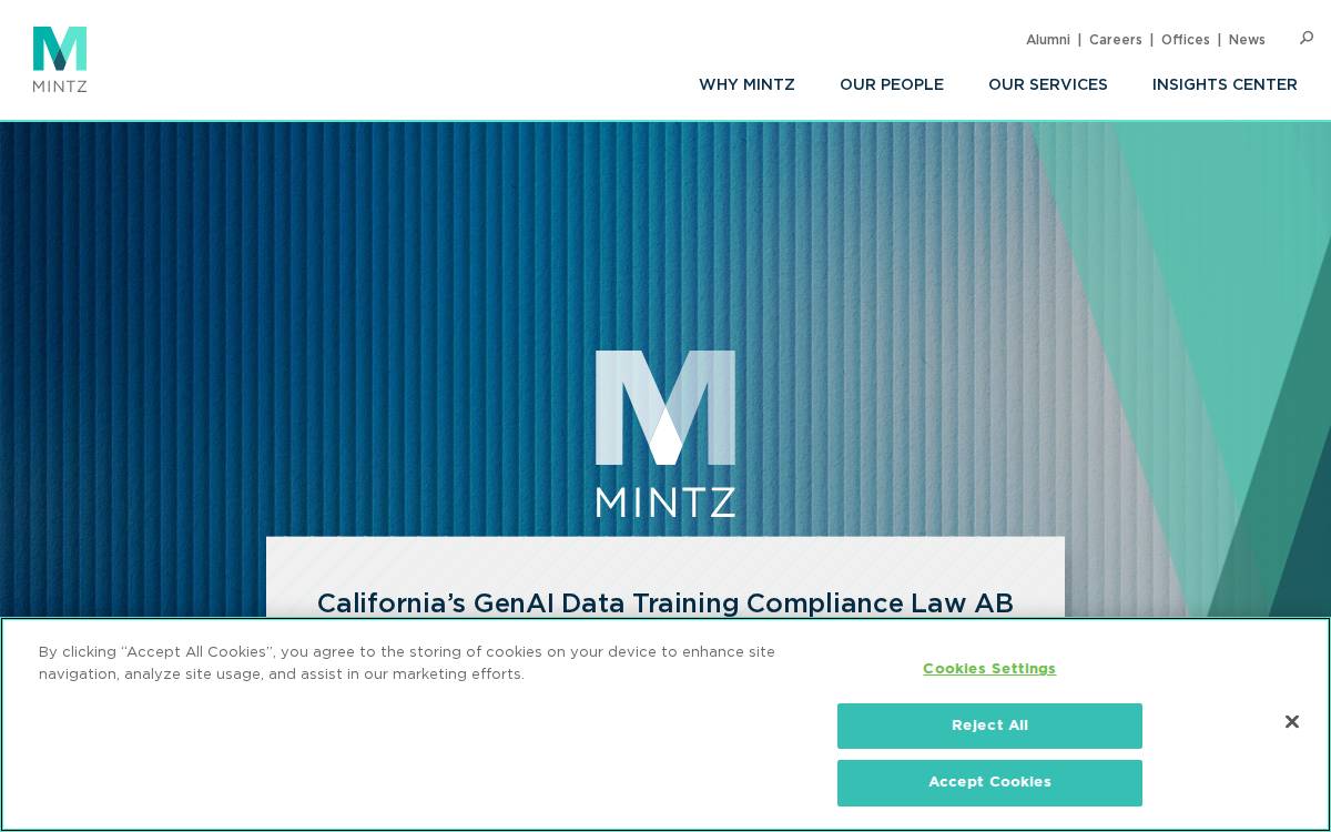 Mintz Levin website preview