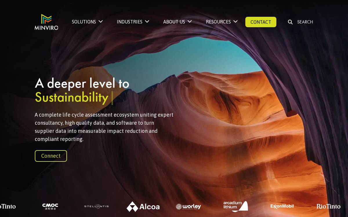Minviro website preview