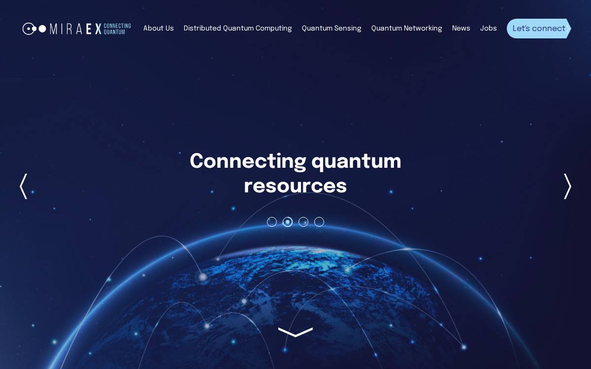 Miraex website preview