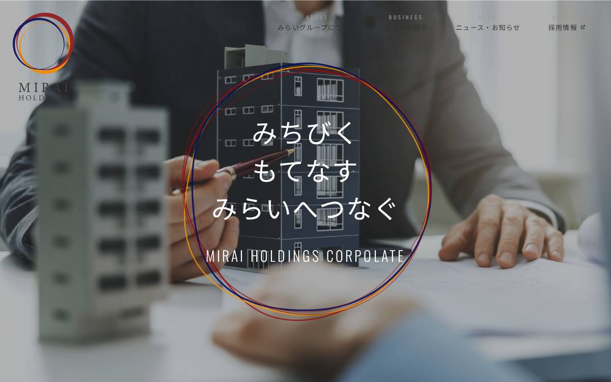 Miraihd website preview