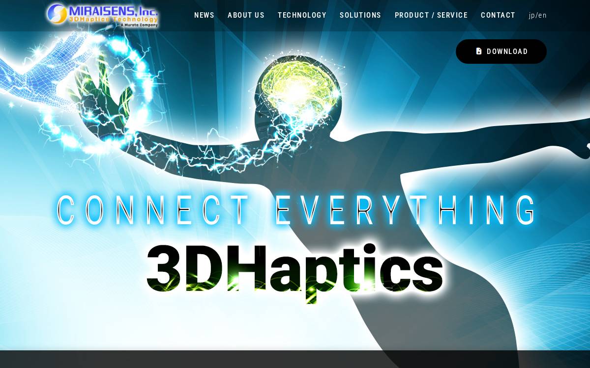 MIRAISENS, Inc. website preview