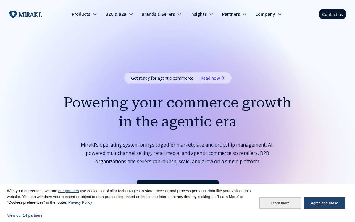 Mirakl website preview