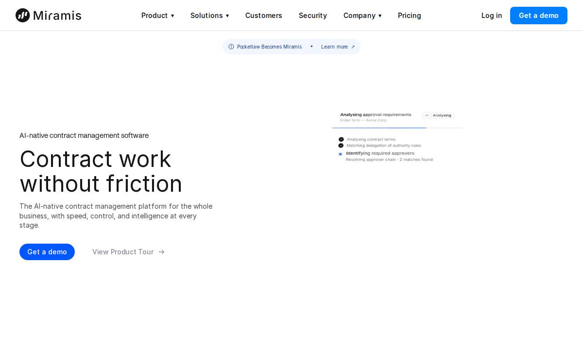 Miramis Technologies website preview