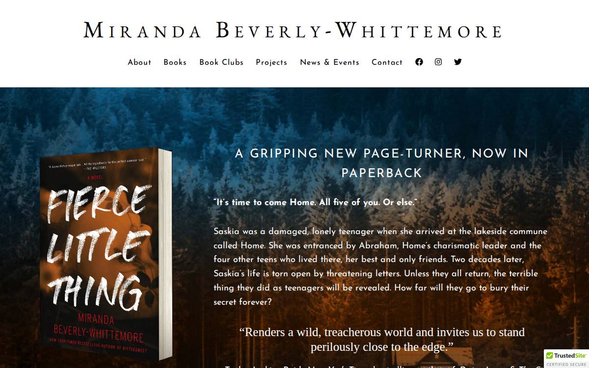 Miranda Beverly-Whittemore website preview