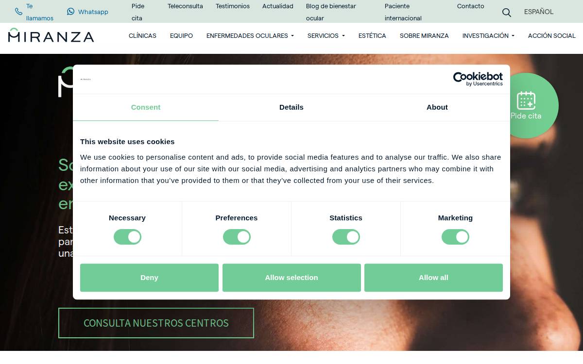 MIRANZA website preview