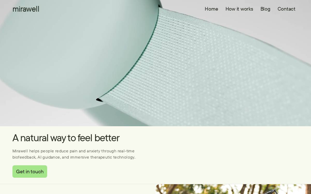 Mirawellhealth website preview