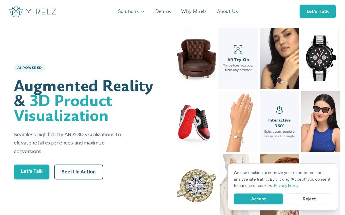 Mirelz website preview