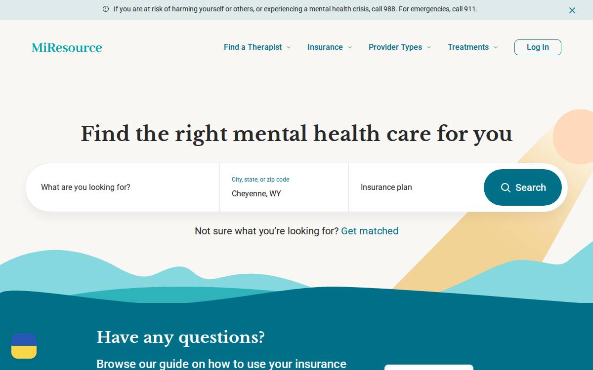 MiResource website preview