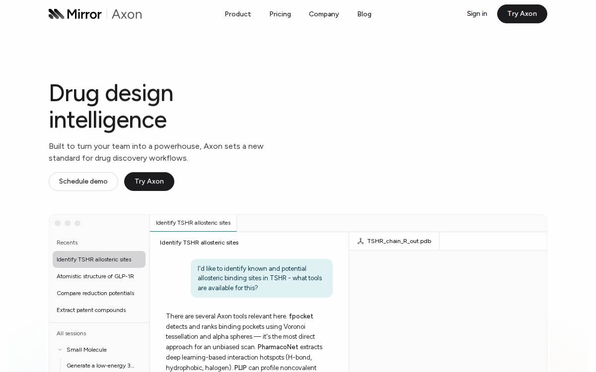 Mirrorphysics website preview