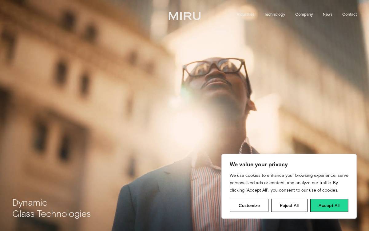 Miru Smart Technologies Corp. website preview