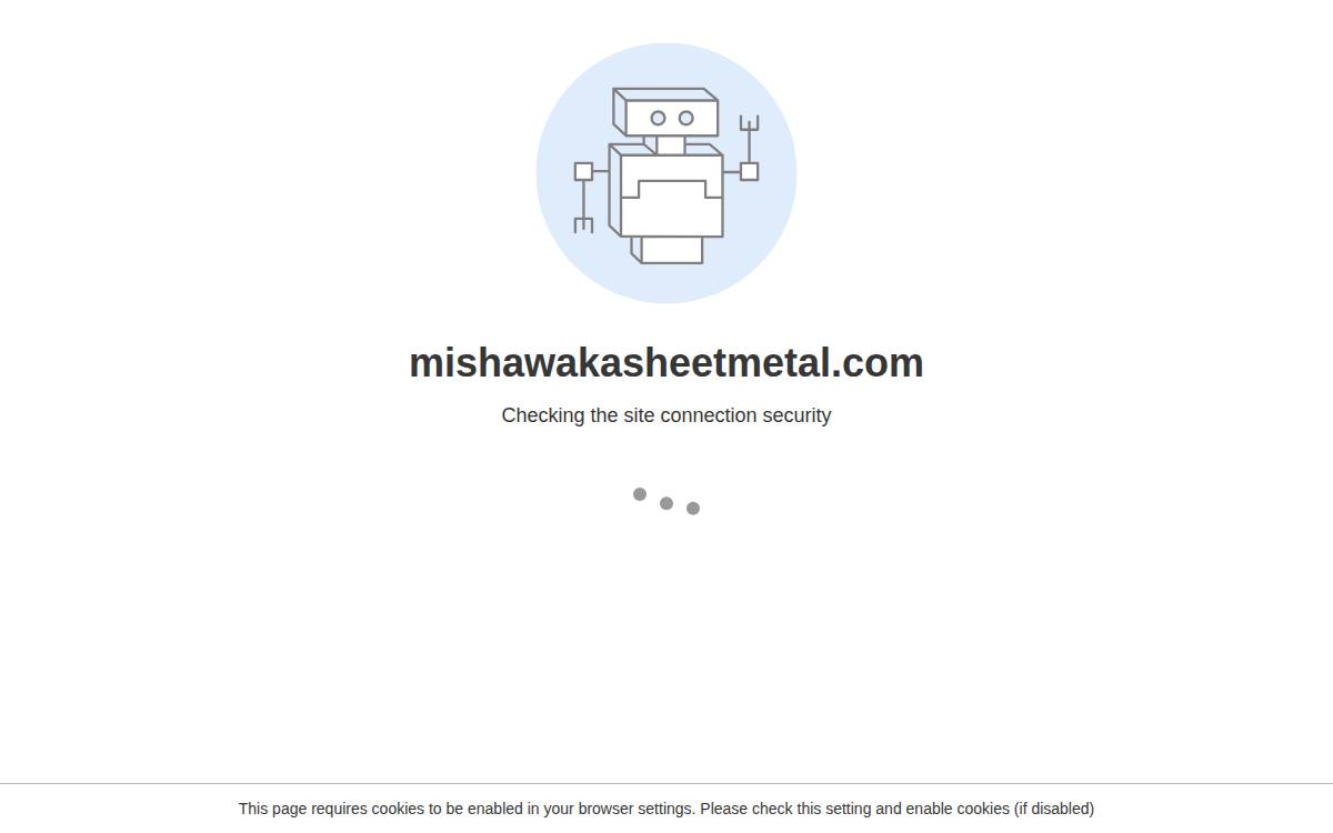 Mishawaka Sheet Metal website preview