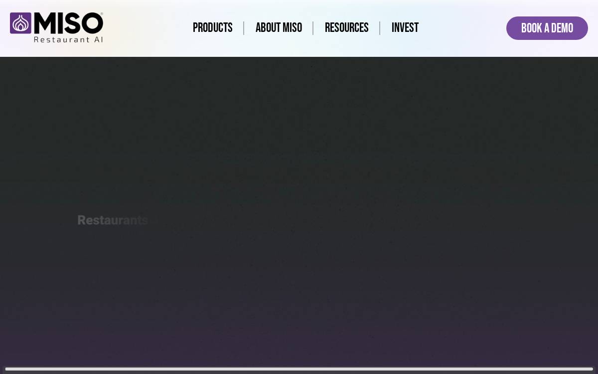 Miso Robotics website preview
