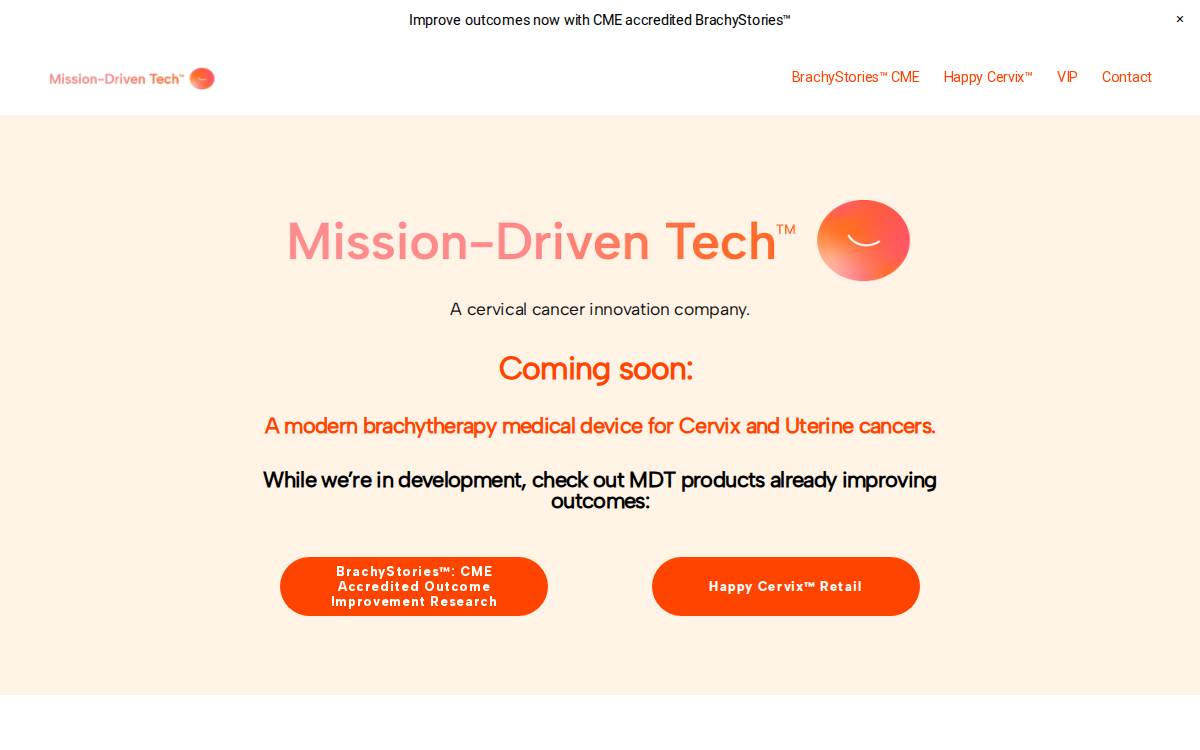 Mission-Driven Tech website preview