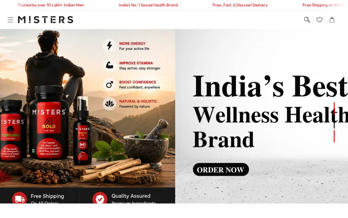 Misters website preview