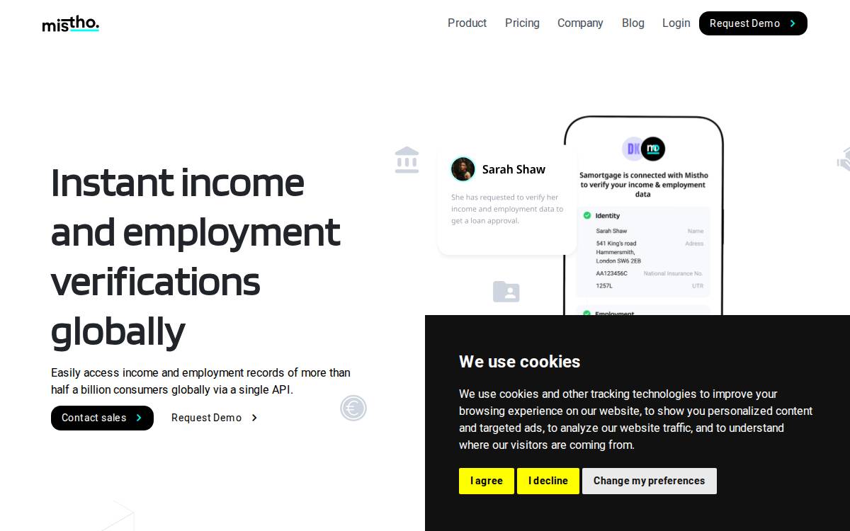 mistho website preview
