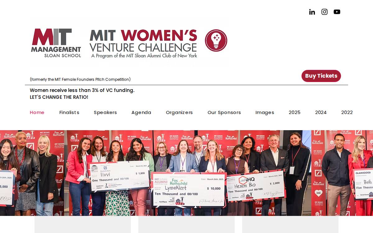 Mitfemalefounders website preview