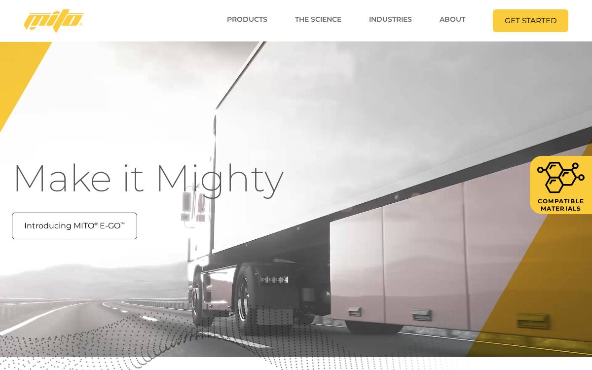 MITO Material Solutions website preview