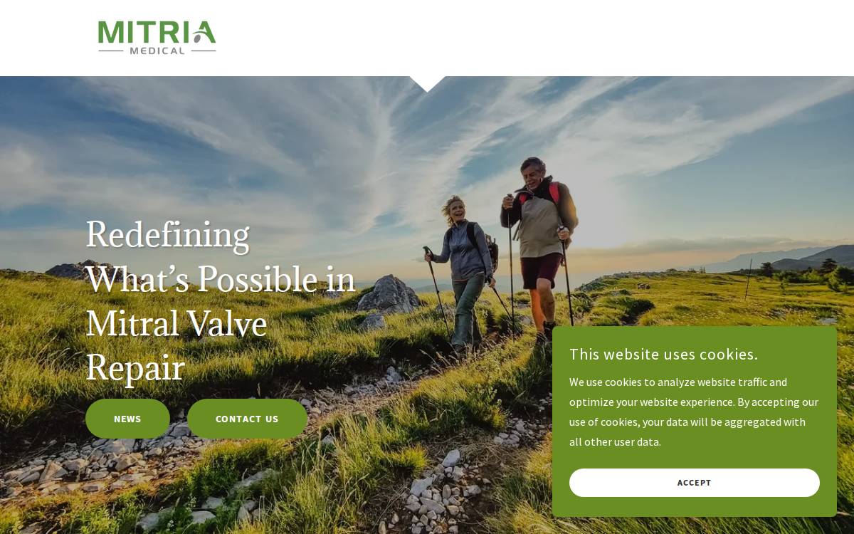 Mitria Medical website preview