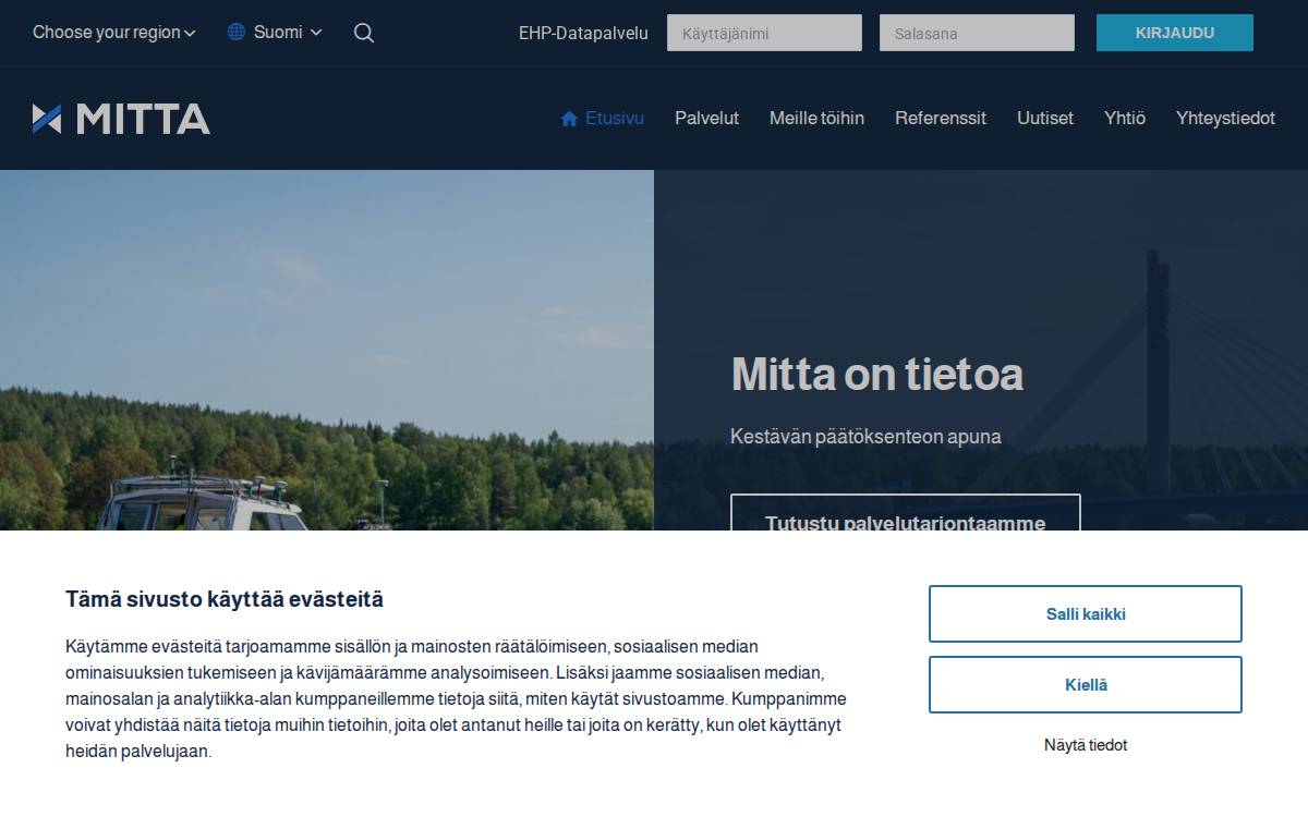 Mitta website preview