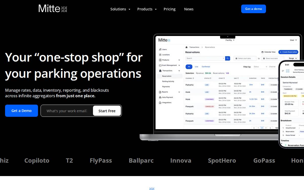 Mitte website preview