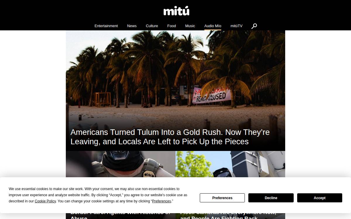Mitu exited website preview
