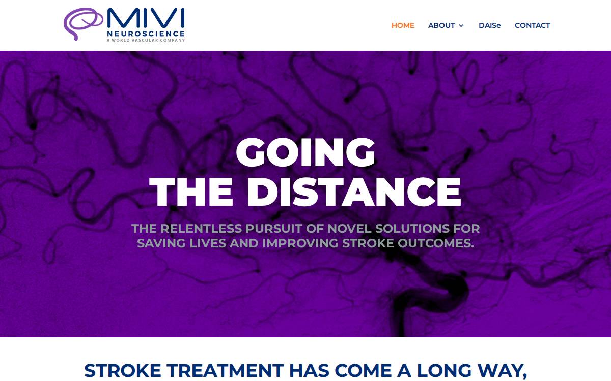 MIVI Neuroscience website preview