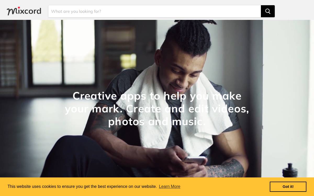 Mixcord website preview