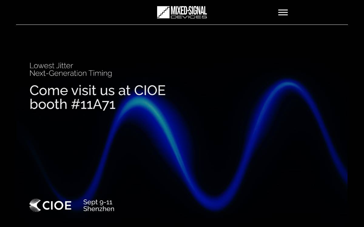 Mixed-Signal Devices website preview