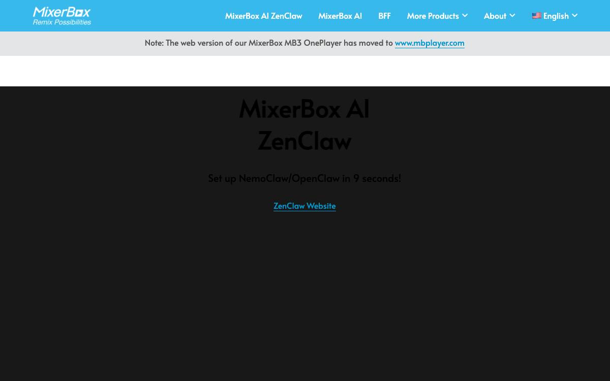 MixerBox website preview