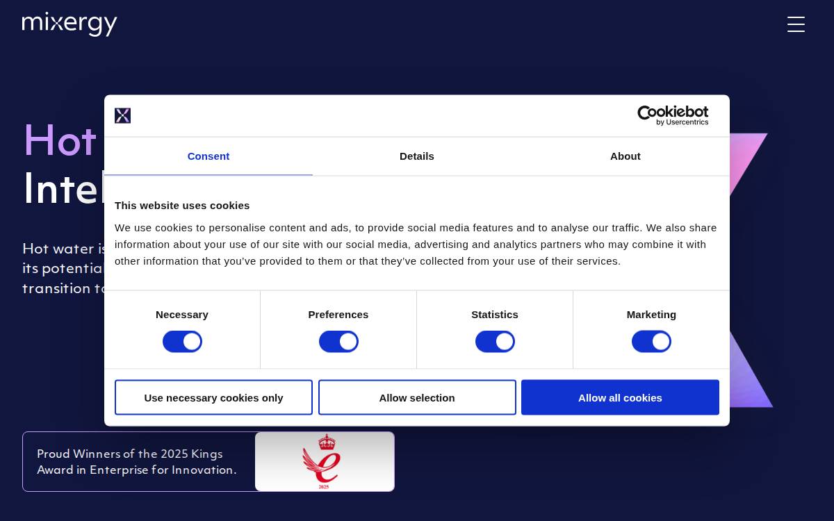 Mixergy website preview