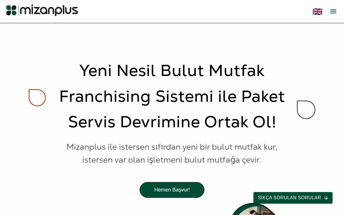 Mizanpluskitchens website preview