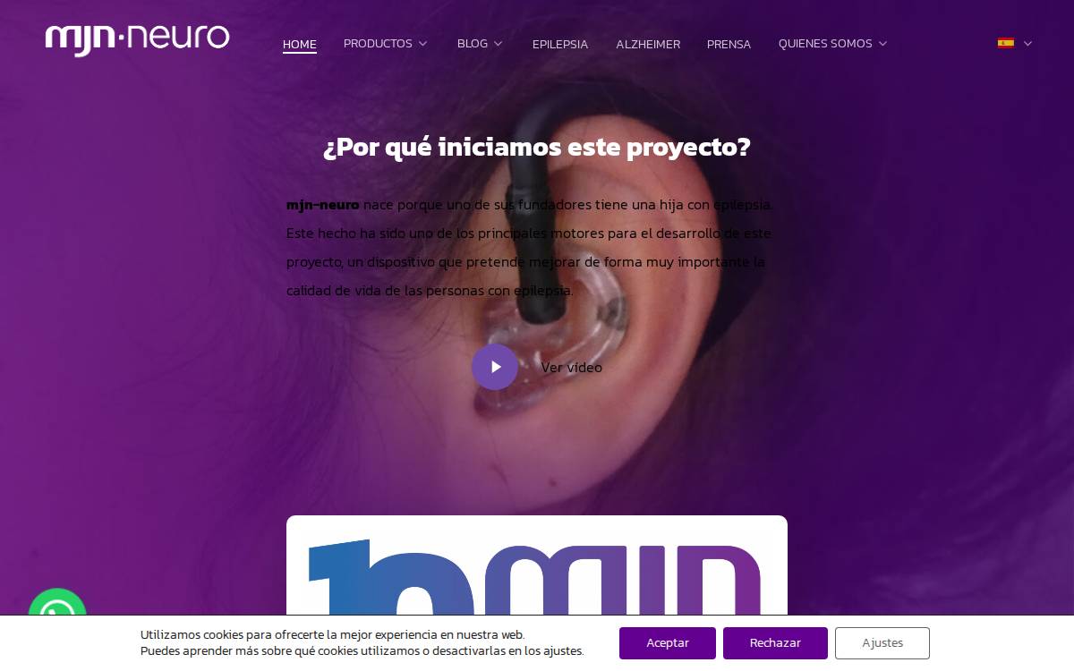 MJN Neuroserveis website preview