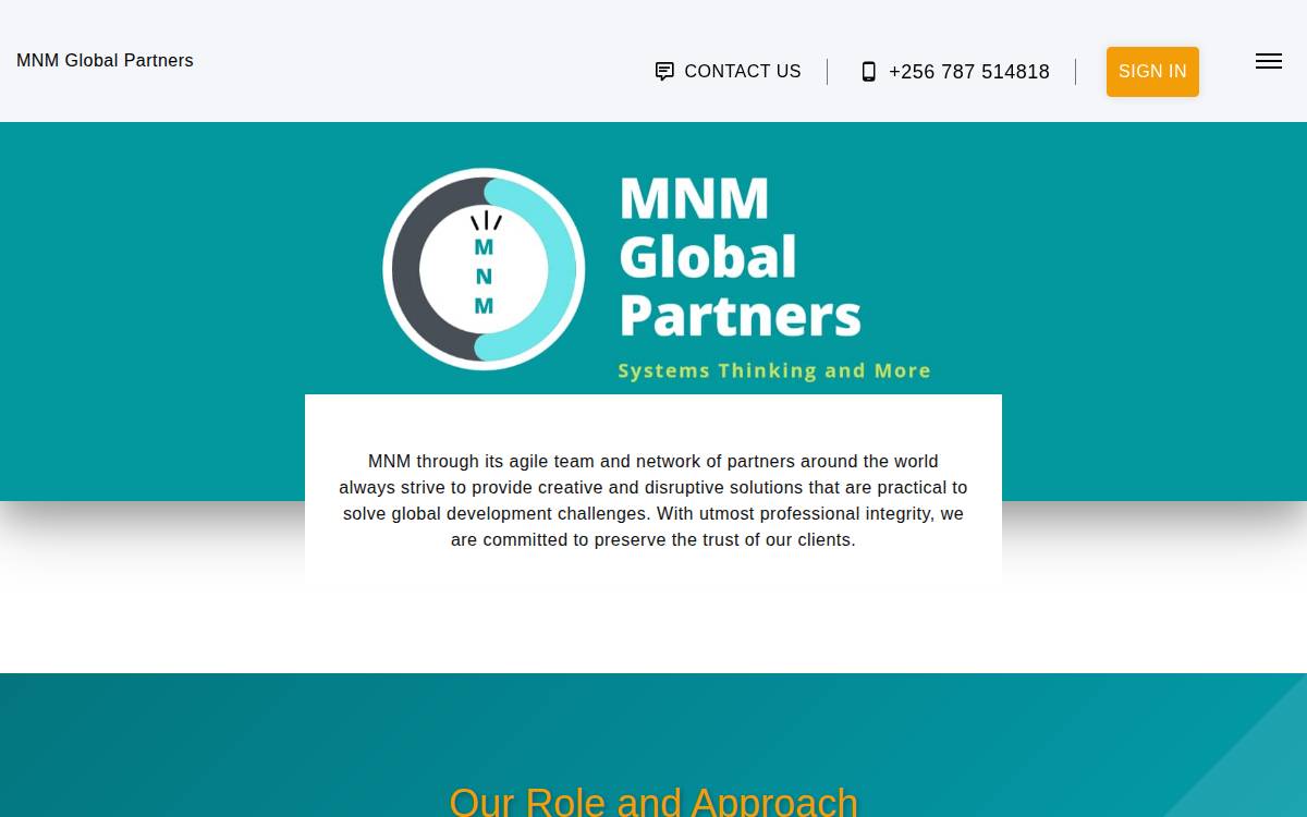 Mnm website preview