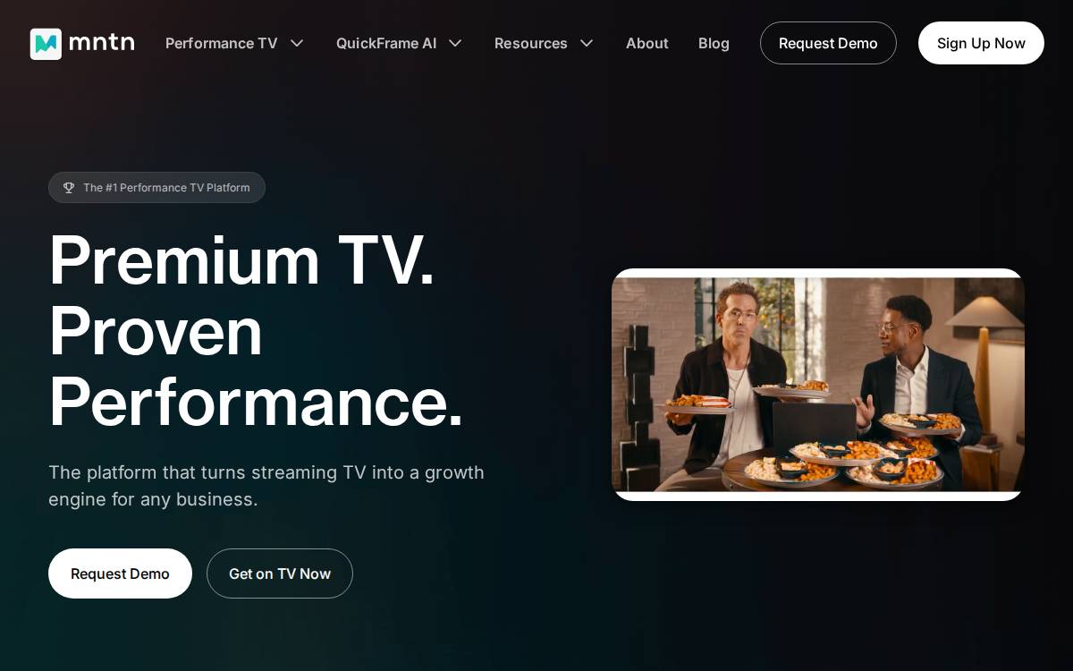 MNTN website preview