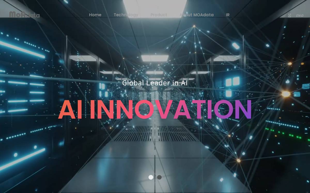 Moadata website preview