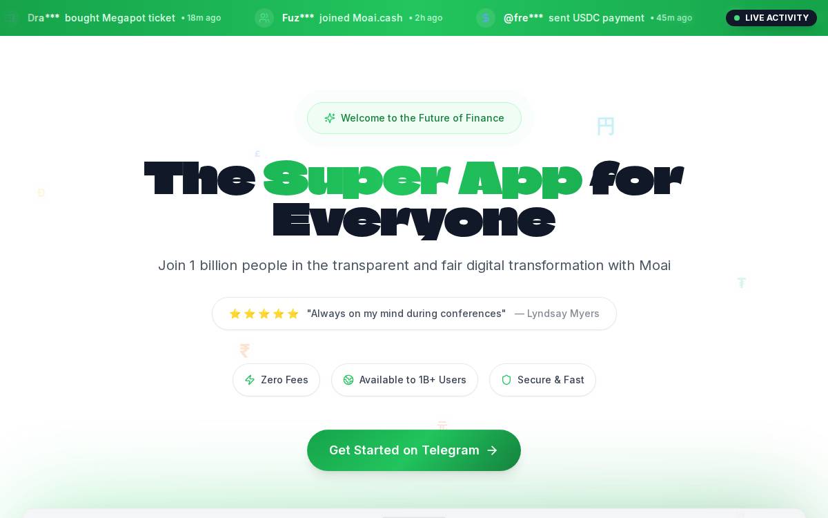 Moai.cash (Sloika) website preview