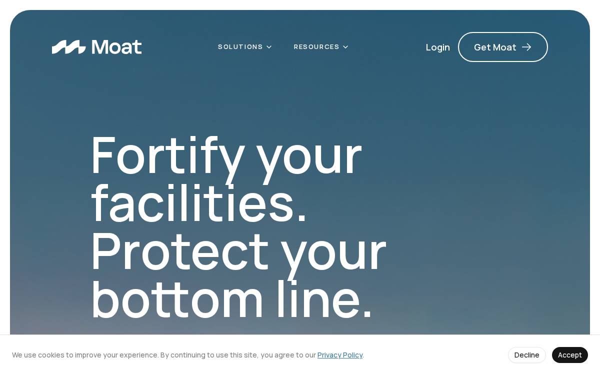 Moat website preview