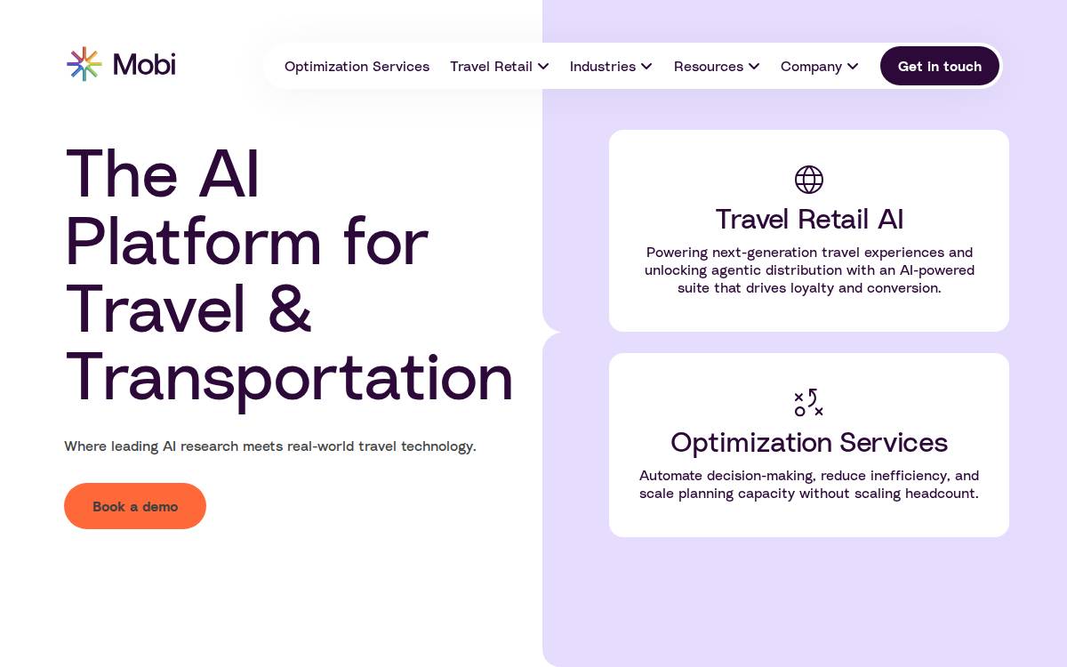 Mobi website preview