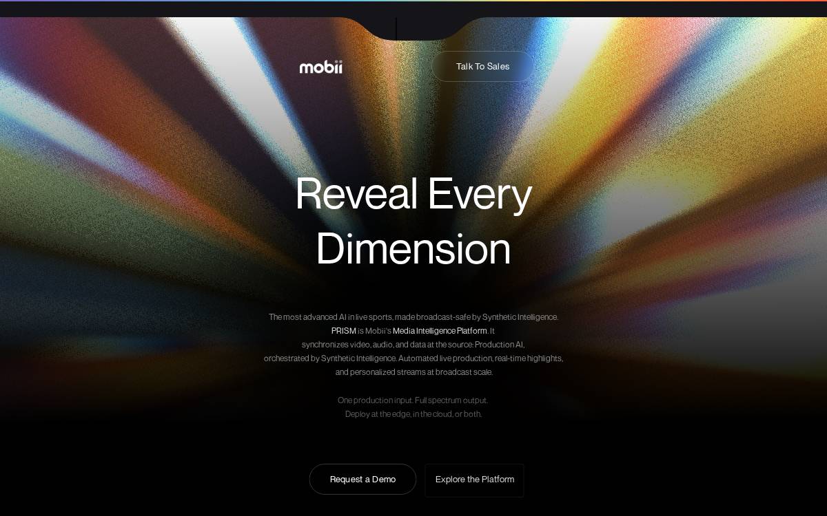 Mobii website preview