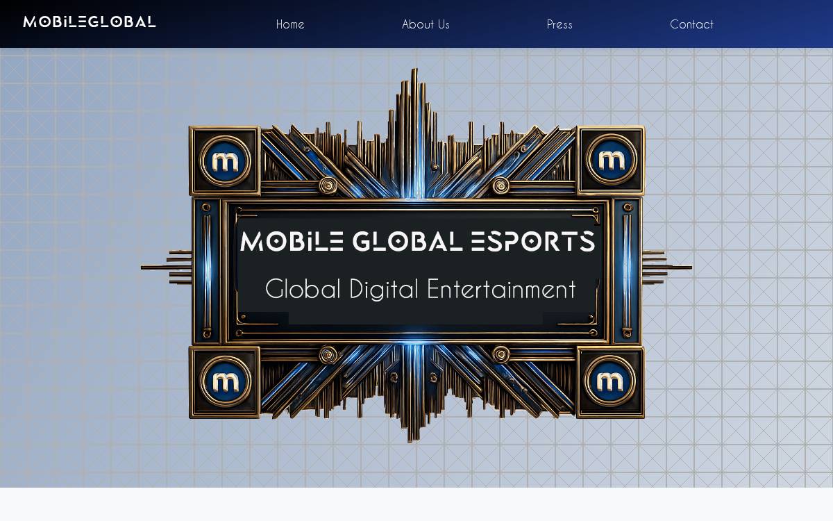 Mobile Global Esports website preview