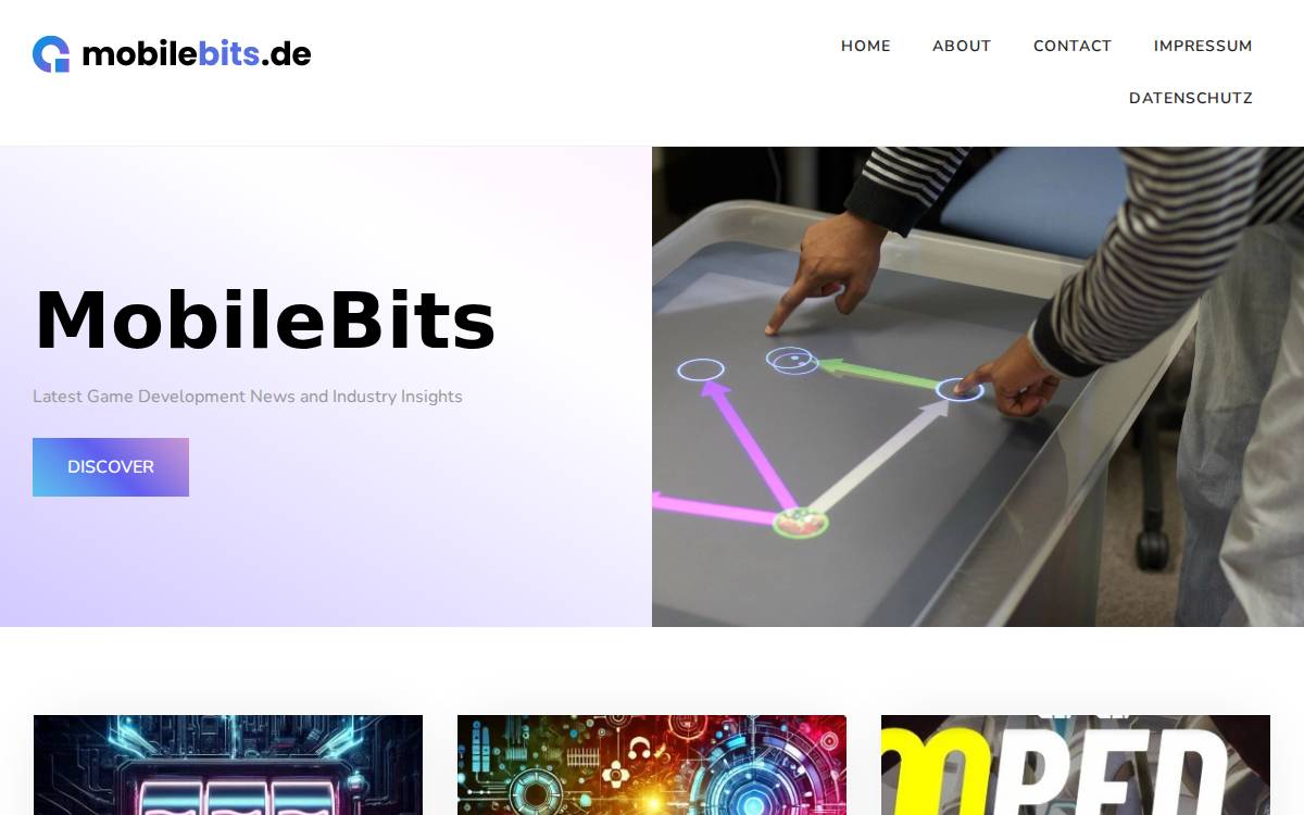 MobileBits website preview