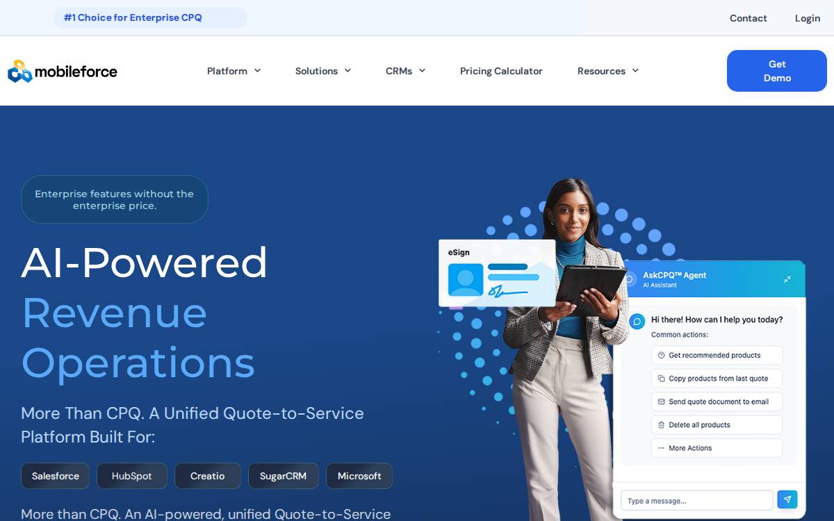 Mobileforcesoftware website preview